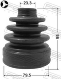Febest 0415-CU20 Boot Inner CV Joint Kit 79.5X95X23.3