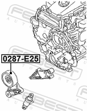 Febest 0287-E25 Tension Pulley