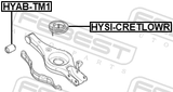 Febest HYSI-CRETLOWR Rear Spring Lower Seat