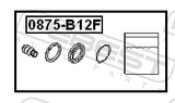 Febest 0875-B12F Front Brake Caliper Repair Kit (Set For Two Sides)