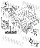Febest ADM-A6F Front Engine Mount