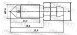 Febest 8870-010 Bleeder Screw