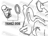 Febest 16462-008 Thermostat 87°C