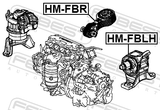 Febest HM-FBLH Left Engine Mount