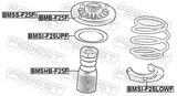 Febest BMSI-F25UPF Front Spring Upper Seat