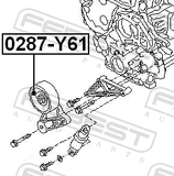 Febest 0287-Y61 Pulley Tensioner Kit