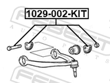 Febest 1029-002-KIT Repair Kit, Camber Adjusting Eccentric Bolt