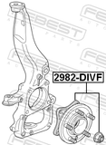 Febest 2982-DIVF Front Wheel Hub