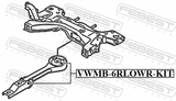 Febest VWMB-6RLOWR-KIT Engine Mount Bushing Kit