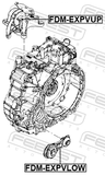 Febest FDM-EXPVUP Transmission Mount (Hydro)