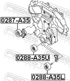 Febest 0288-A35L Pulley Idler Kit