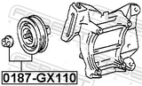 Febest 0187-GX110 Pulley Tensioner Kit