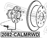 Febest 2082-CALMRWD Rear Wheel Hub