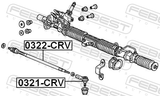 Febest 0321-CRV Steering Tie Rod End