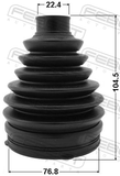 Febest 2217P-CD Boot Outer CV Joint Kit Pvc 76.8X104.5X22.4