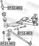 Febest 0132-003 Cam Sub-Assembly
