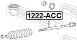 Febest 1222-ACC Steering Tie Rod