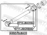 Febest ASSZ-PSJB420 Propeller Shaft