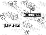 Febest MM-H66 Front Engine Mount
