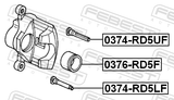 Febest 0376-RD5F Front Caliper Piston D57