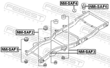 Febest NM-SAF6 Frame Cushion