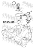 Febest RINGFL-037 O-Ring Fuel Pump