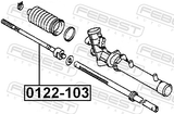 Febest 0122-103 Steering Tie Rod