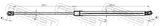 Febest 34117-003 Hood Gas Strut (With End Damping) L647/130N