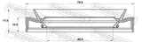 Febest 95HEY-50791118L Rear Differential-Pinion Seal 48.9X78.8X10.6X17.8