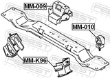 Febest MM-009 Rear Engine Mount