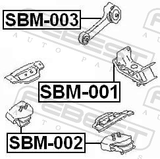Febest SBM-002 Front Engine Mount