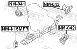 Febest NM-041 Right Engine Mount
