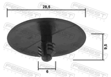 Febest 88570-127 Retainer Clip