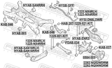 Febest 1225-NX4RLH Rear Left Trailing Rod