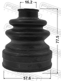 Febest 0317-121 Boot Outer CV Joint Kit 57.6X77.5X16.2