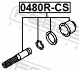 Febest 0480R-CS Clutch Master Cylinder Repair Kit