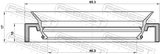 Febest 95HAY-42651017L Drive Shaft Oil Seal 40.3X65.3X10X17