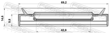 Febest 95PES-44691015L Drive Shaft Oil Seal 42.8X69.2X9.8X14.6