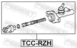 Febest TCC-RZH Clutch Master Cylinder