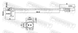 Febest 16606-003 ABS Sensor Rear Left