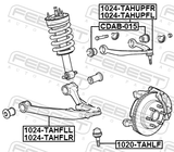 Febest 1024-TAHUPFL Left Upper Front Arm