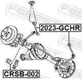 Febest CRSB-002 Rear Stabilizer Bar Bush D13