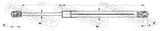 Febest 02117-009 Hood Gas Strut (With End Damping) L380/310N