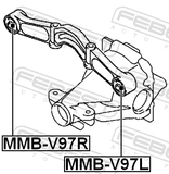 Febest MMB-V97R Differential Mount Bushing