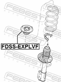 Febest FDSS-EXPLVF Front Shock Absorber Mounting