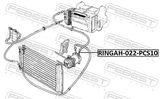 Febest RINGAH-022-PCS10 Seal O-Ring A/C Line PCS 10