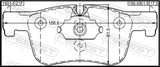 Febest 1901-F21F Pad Kit, Disc Brake, Front (With Anti-Rattle Spring)