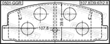 Febest 0501-GGR Pad Kit, Disc Brake, Rear