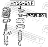 Febest HYSS-ENF Front Shock Absorber Mounting