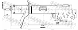 Febest 04660918FL Shock Absorber Front Left